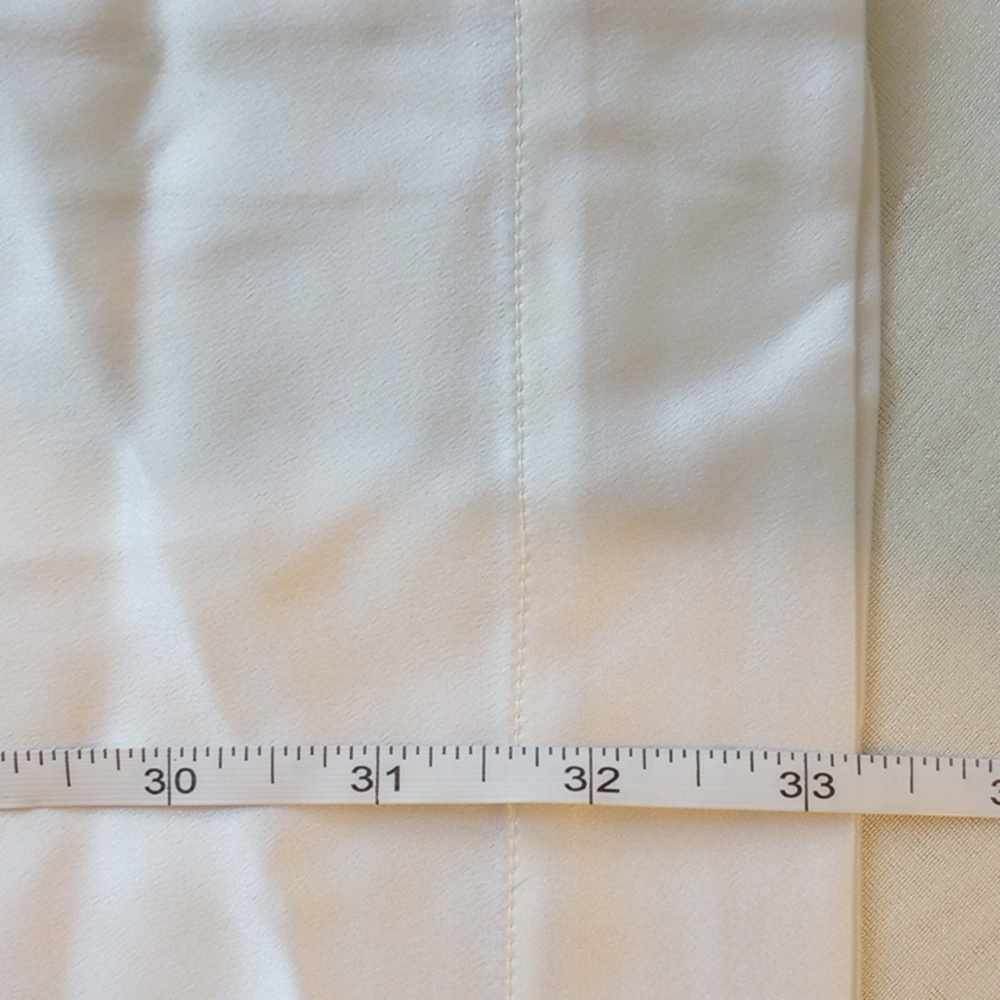 NWT Michael Lo Sordo Relaxed Silk Boy Pant 10 Wide Leg White - Picture 15 of 16
